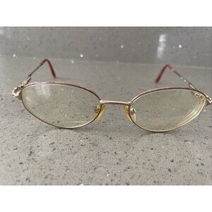 MARCOLIN EYEGLASSES FRAMES ONLY Mod. 7214 Col. 506 FULL RIM 51-18-125 gold oval